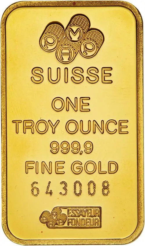 1oz Gold Bar â€” PAMP Suisse